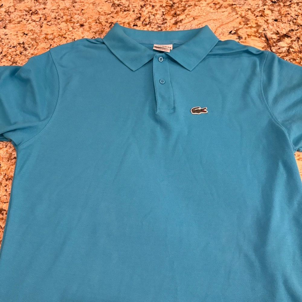 Lacoste Men's Short Sleeve Cotton Polo Shirt, Ultra Marine, XL, Preppy, Classic
